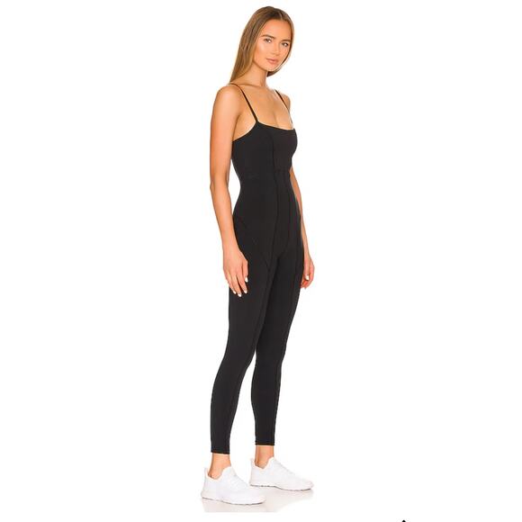 L. Space Go The Distance Jumpsuit Black Stretch Women's Medium - Picture 4 of 11